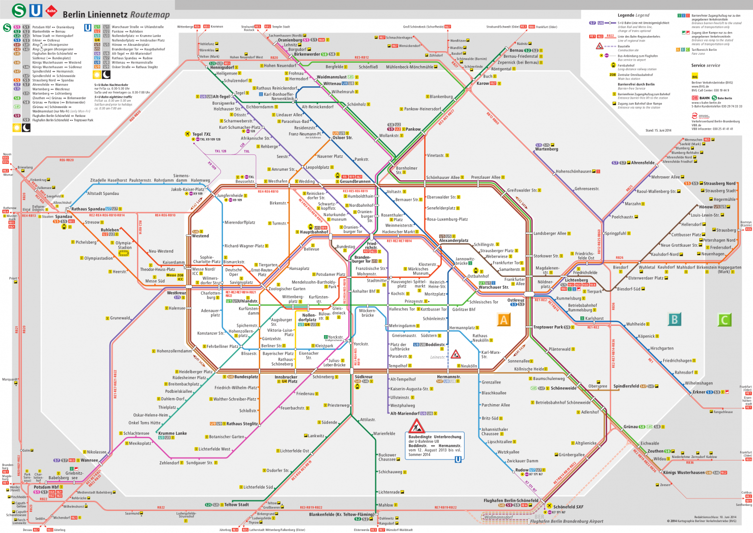 Berlin Subterraneo Mapa