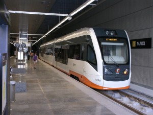 Tren Tram de Alicante, fabricado por Vossloh, en Marq. Foto: V44020001