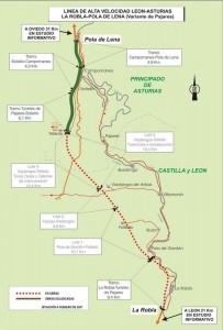 Plano de la Variante de Pajares.