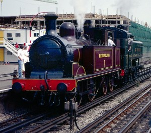La locomotora Met 1 en la estación de Amersham en 1990. Foto: Steven Duhig.