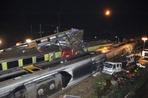 Vista del lugar del accidente. Foto: Sérgio Azenha vía Público.pt