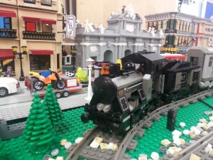 Trenes de LEGO en el Museo del Ferrocarril.