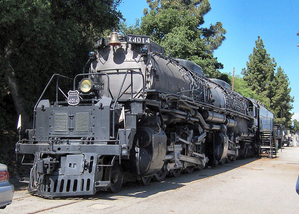 Locomotora Big Boy 4014 estacionada en el The RailGiants Museum. Foto:Morven
