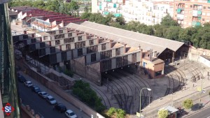 La sombra de la especulación urbanística amenaza a las históricas cocheras de Cuatro Caminos, que aún pueden ser salvadas y convertirse en un Museo del metro. Foto: Salvelos Cuatro Caminos.