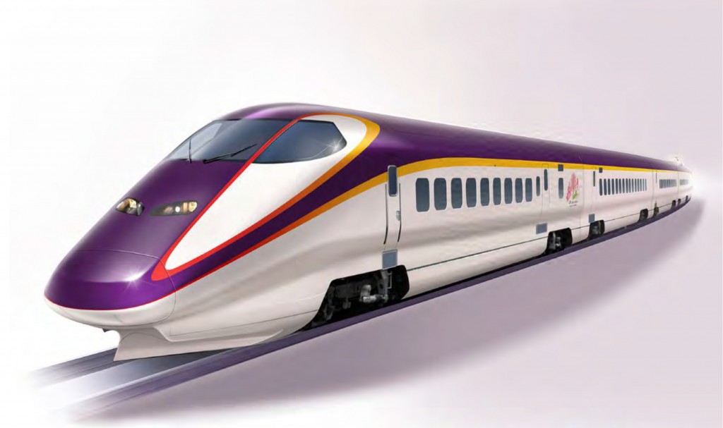 Imagen de los nuevos colores del tren bala. ©Japan Railways East.