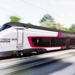 Renderizado por ordenador del exterior del Coradia Liner V200. Imagen © Alstom.