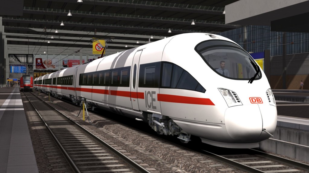 Vista exterior del ICE T de la Deutsche Bahn en Train Simulator 2015. Imagen © Dovetail Games 2013. 