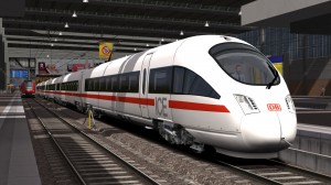 Vista exterior del ICE T de la Deutsche Bahn en Train Simulator 2015. Imagen © Dovetail Games 2013.