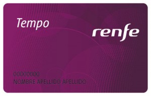 Modelo de Tarjeta Renfe Tempo