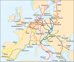 Los Estados Miembros deberán centrar sus proyectos ferroviarios en estos nueve corredores, que son los prioritarios para la UE.