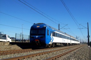 CAf se encargará del suministro de trenes para la conexión Ciudad de México-Toluca como ya ha hecho en otros lugares de latinoamérica. En imagen, uno de sus trenes en Chile