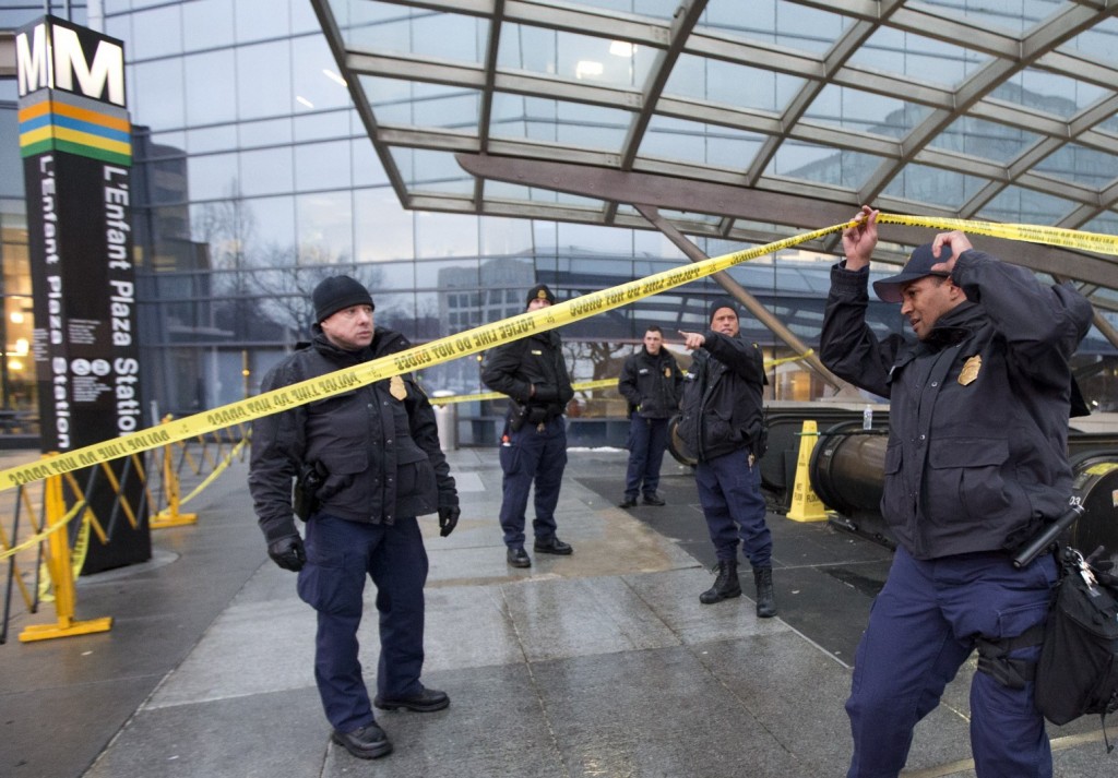 La estación de L'enfant Plaza del metro de Washington se precintó durante el incidente. Foto: © KRMG.com