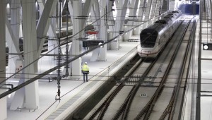 Interior de la nueva estación de Urzaiz en Vigo. Foto: Atlántico.