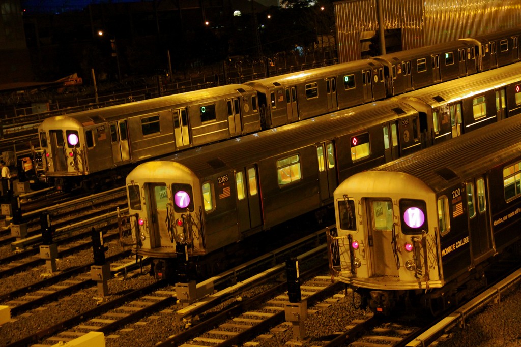 La red de Nueva York es uno de los pocos metros del mundo que ofrece servicio 24h. Foto: Chris Goldberg.