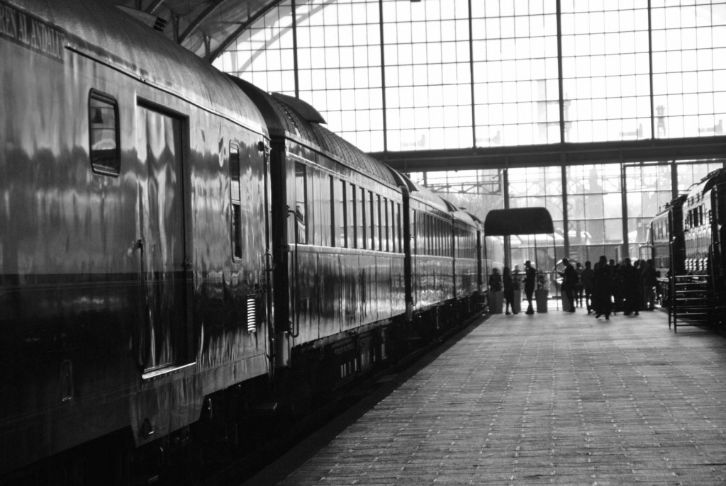 El tren estacionado en la vía 3 de Delicias. Foto: Alberto de Juan.