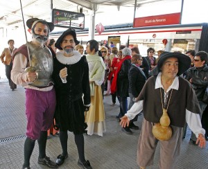 El Tren de Cervantes cuenta con un grupo de actores que amenizan el viaje. Foto:©EFETur.