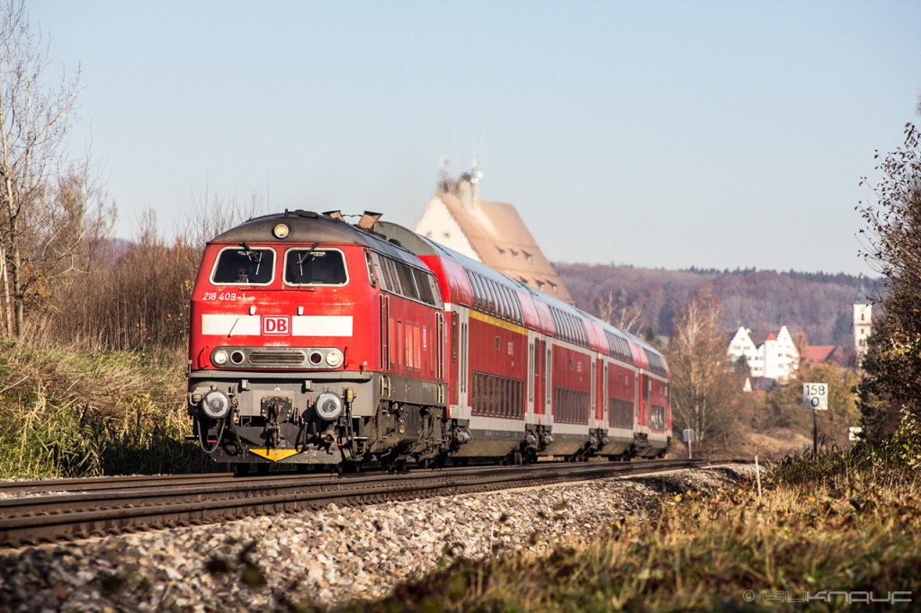 Tren regional de la Deutsche Bahn, empresa afectada por la huelga ferroviaria del sindicato GDL. Foto: kuknauf.