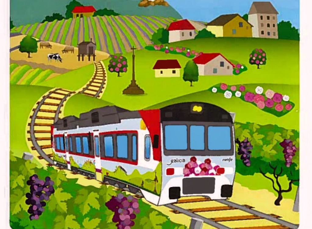 El Tren Peregrino es la principal novedad de esta edición de Galicia a todo tren. Foto: Marejadilla en Alborán.