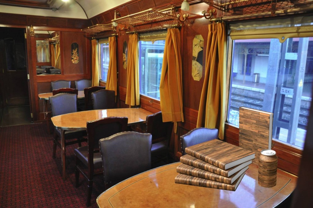 Interior del coche R12 en el que se realizará el evento de los chicos del ferrocarril en el Día del libro.