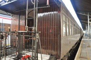 El Tren de la Fresa 2015 estacionado en Aranjuez.