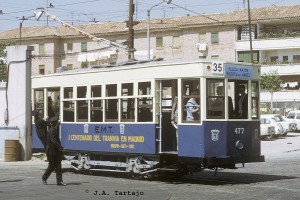 Los tranvías de Madrid estuvieron en funcionamiento 101 años y 1 día.