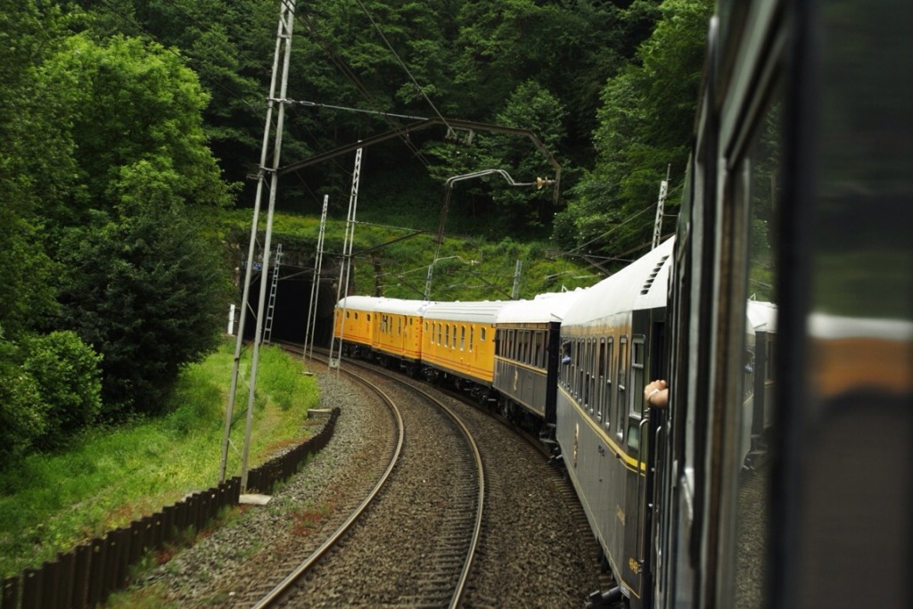 El Tren Azul de la AZAFT durante su último viaje al País Vasco. Foto: Daniel Luis Gómez.