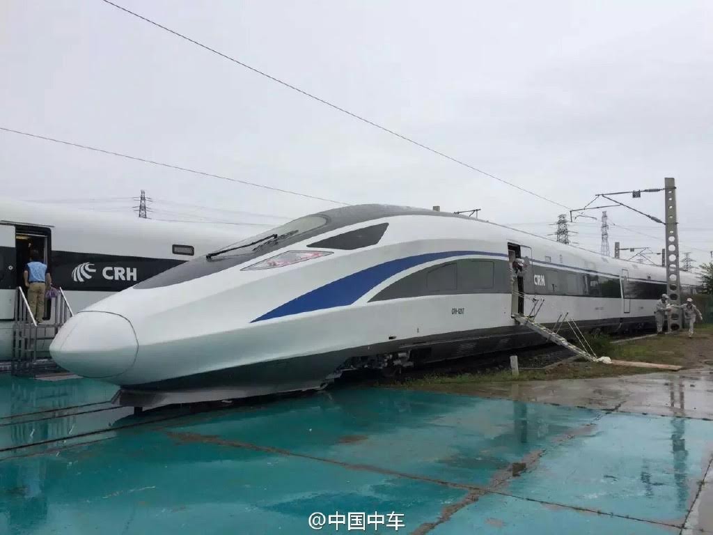El pasado 30 de junio se desvelaron los  prototipos de TAV 100% chino. Foto: People.cn.