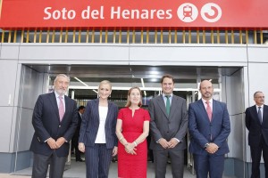 Foto de la inauguración oficial de la estación de cercanías Soto del Henares. Foto: Cristina Cifuentes.
