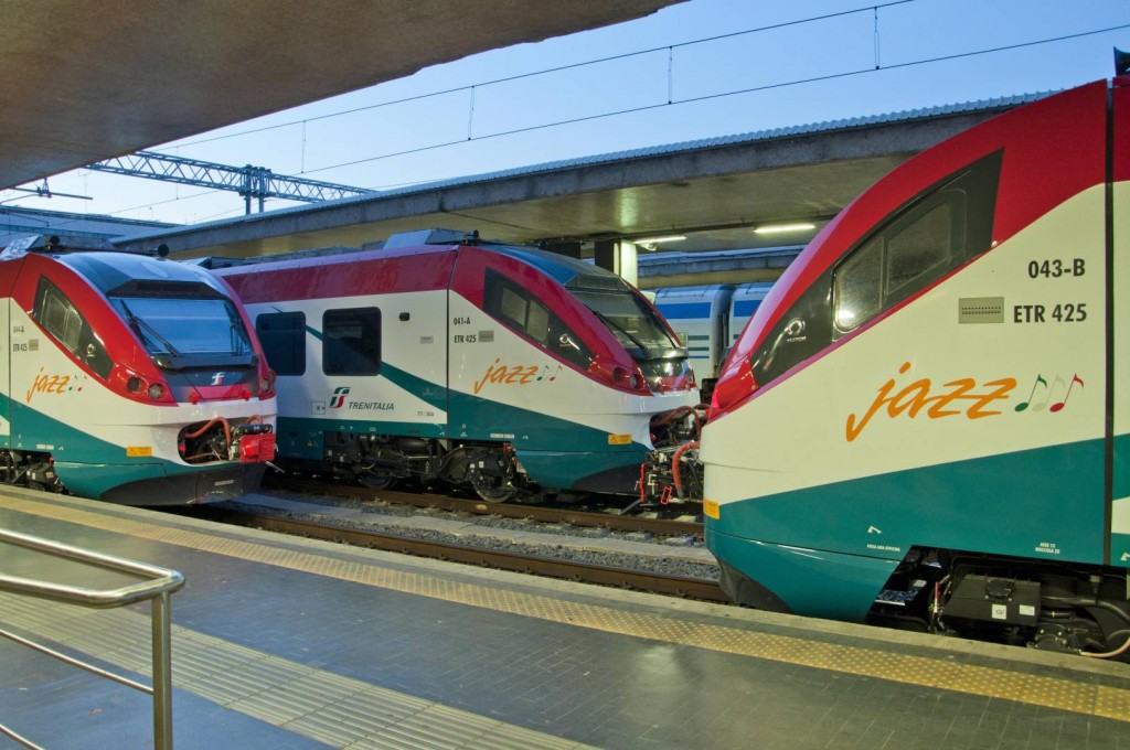 Los nuevos Alstom Jazz que Trenitalia usará en el servicio Leonardo Express. Foto: Mobiliti Press.