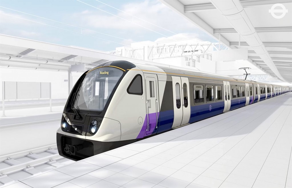 Diseño exterior de los trenes Bombardier para el Crossrail londinense. Foto: Railway Technology Magazine.