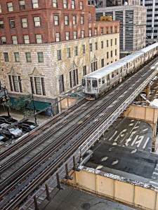 Imagen del Chicago "L" tomada por clarkmaxwell.