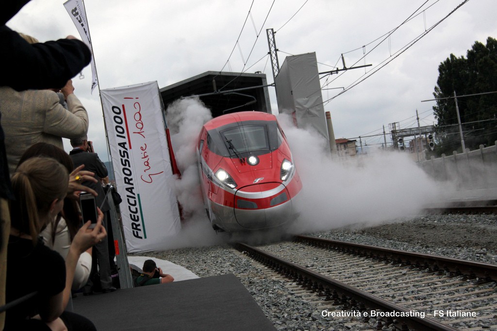 El Frecciarossa 1000 revoluciona la red ferroviaria italiana. Foto: Ferrovie dello Stato Italiane.
