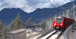 Captura de pantalla del Train SImulator 2018. © Dovetail games