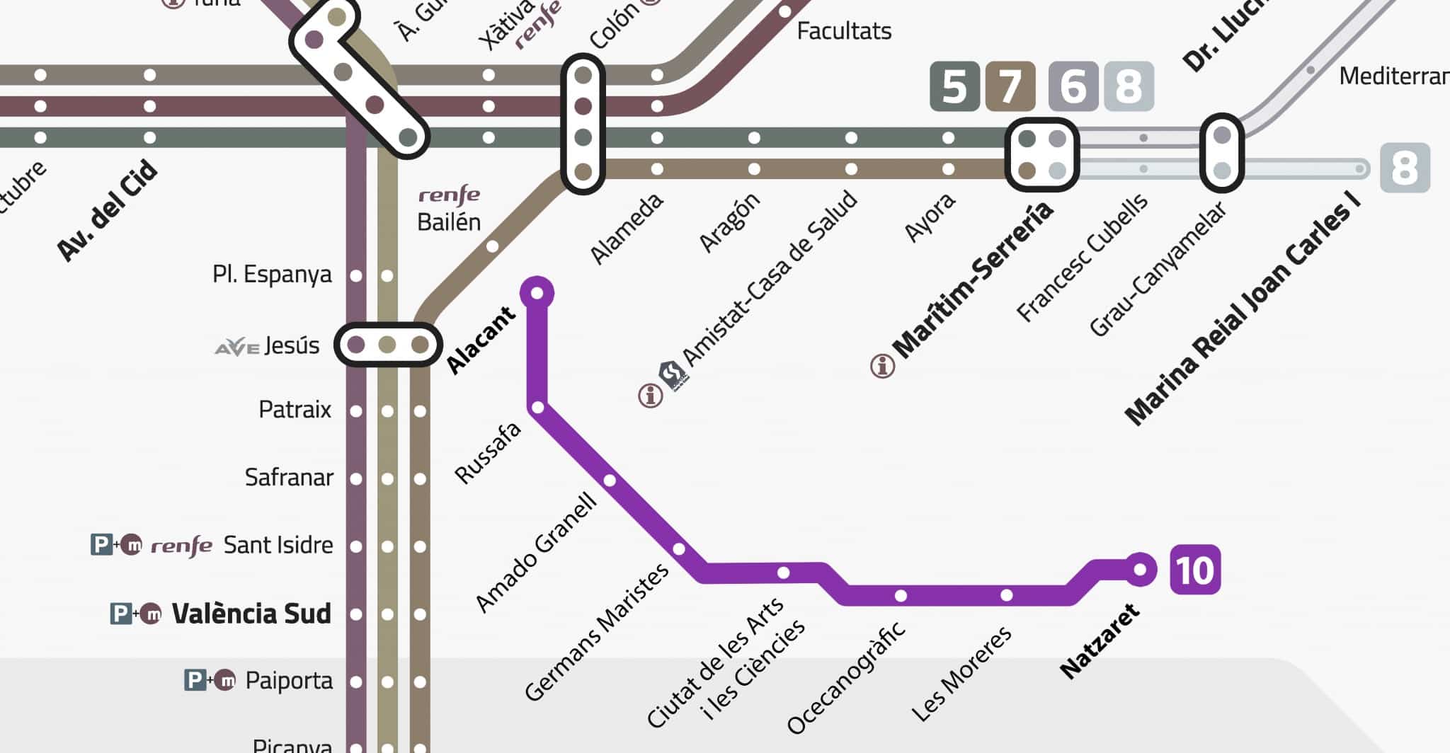 hasta que hora hay metro en valencia
