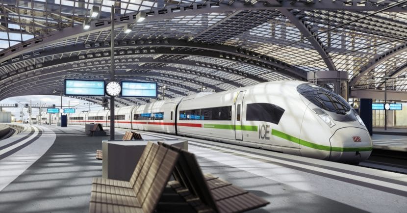 Simulación de uno de los nuevos trenes de alta velocidad de la DB. Imagen © Deutsche Bahn.