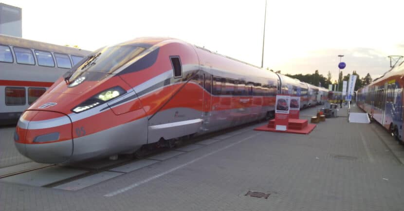 Frecciarossa 1000 durante su presentación en Innotrans 2014. Foto: Miguel Bustos.