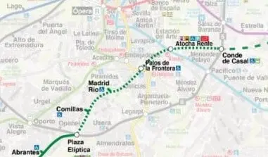 Ampliación de la línea 11 del metro de Madrid entre Plaza Elíptica y Conde de Casal