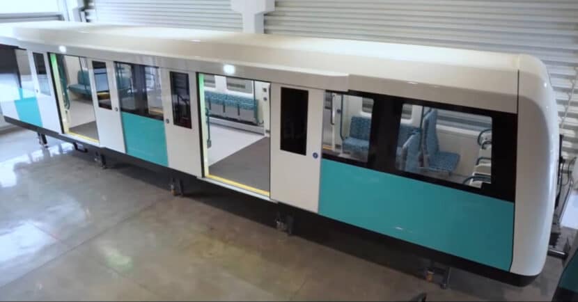Captura de pantalla del vídeo de CAF en el que se presenta la maqueta de los nuevos trenes del Docklands Light Railway