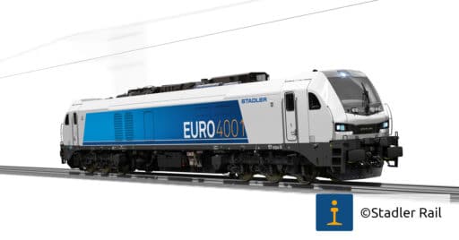 Diseño a ordenador de la familia Euro4001 de Stadler Rail Valencia