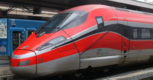 ETR 1000 de Trenitalia, similar a los que usará ILSA en España, estacionado en Roma Termini. MATT TAYLOR.