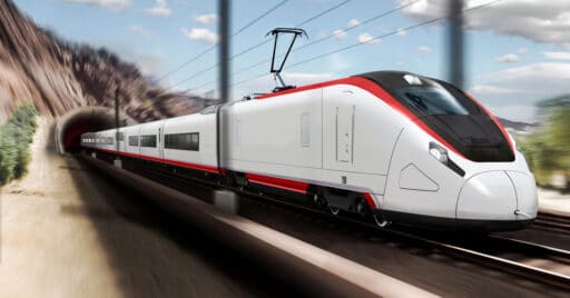 Renderizado de un tren Avril de Talgo con su diseño definitivo. TALGO