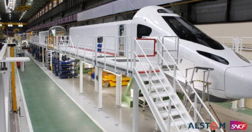 Cabeza del TGV M en la factoría de Alstom. ALSTOM