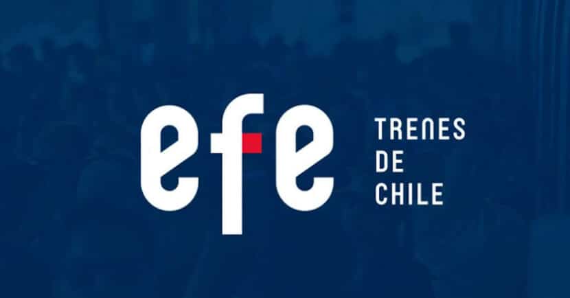 Nuevo logotipo de EFE Chile con el fondo oscuro