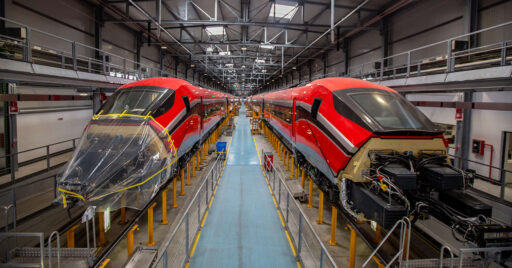 Los dos primeros ETR 1000 de ILSA en la factoría de Pistoia, Italia. © ILSA