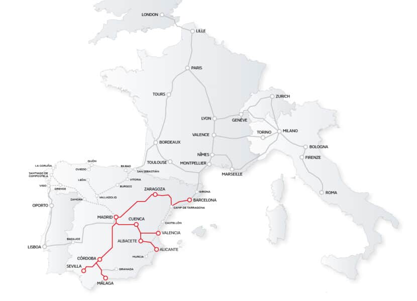 Mapa de ciudades ILSA publicado en la web de la operadora.