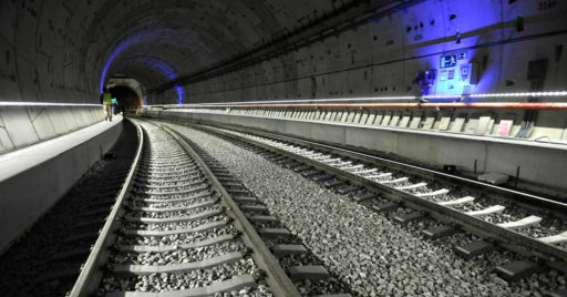 Interior del túnel de alta velocidad Atocha-Chamartín. MITMA.