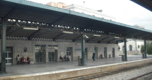 Andenes de la estación de Cuenca del ferrocarril convencional. ENRIQUE ÍÑIGUEZ RODRÍGUEZ