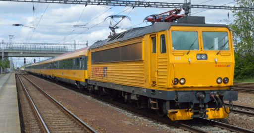 Tren de la operadora RegioJet, que proveerá tracción y material remolcado a European Sleeper. CC BY SA PHIL RICHARDS.