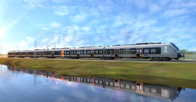 Diseño a ordenador de uno de los Coradia Nordic de Alstom para Norske Tog. © ALSTOM.