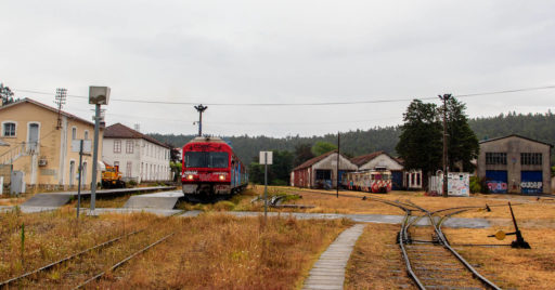 Estación de Sernada de Vouga de la línea del Vouga antes de la renovación de vías. ANTERO PIRES.